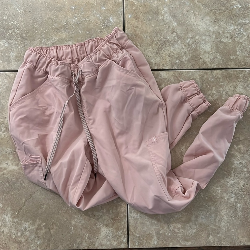 Jaanuu Blush Pink Utility Jogger Pants